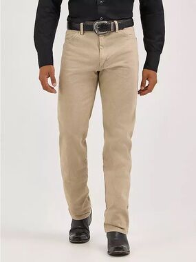 Wrangler 13MWZ Mens Cowboy Cut Khaki Tan Jeans, 40x30
